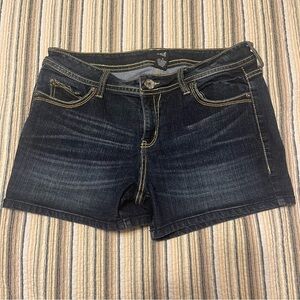 Ana Women's 14 Dark Wash Denim Shorts 3” inseam Stretch Summer Vacation Beach